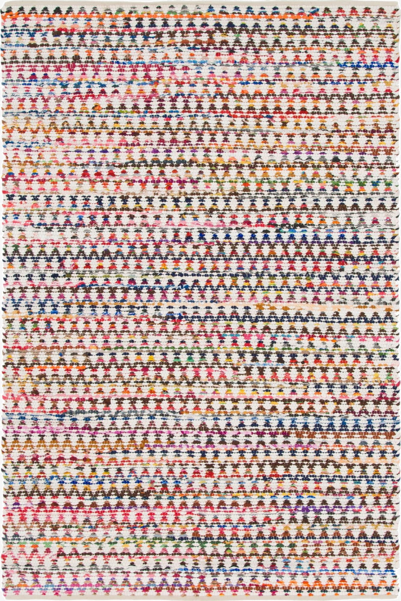  6' 1 x 9'  Hand Woven Braided Chindi Rug