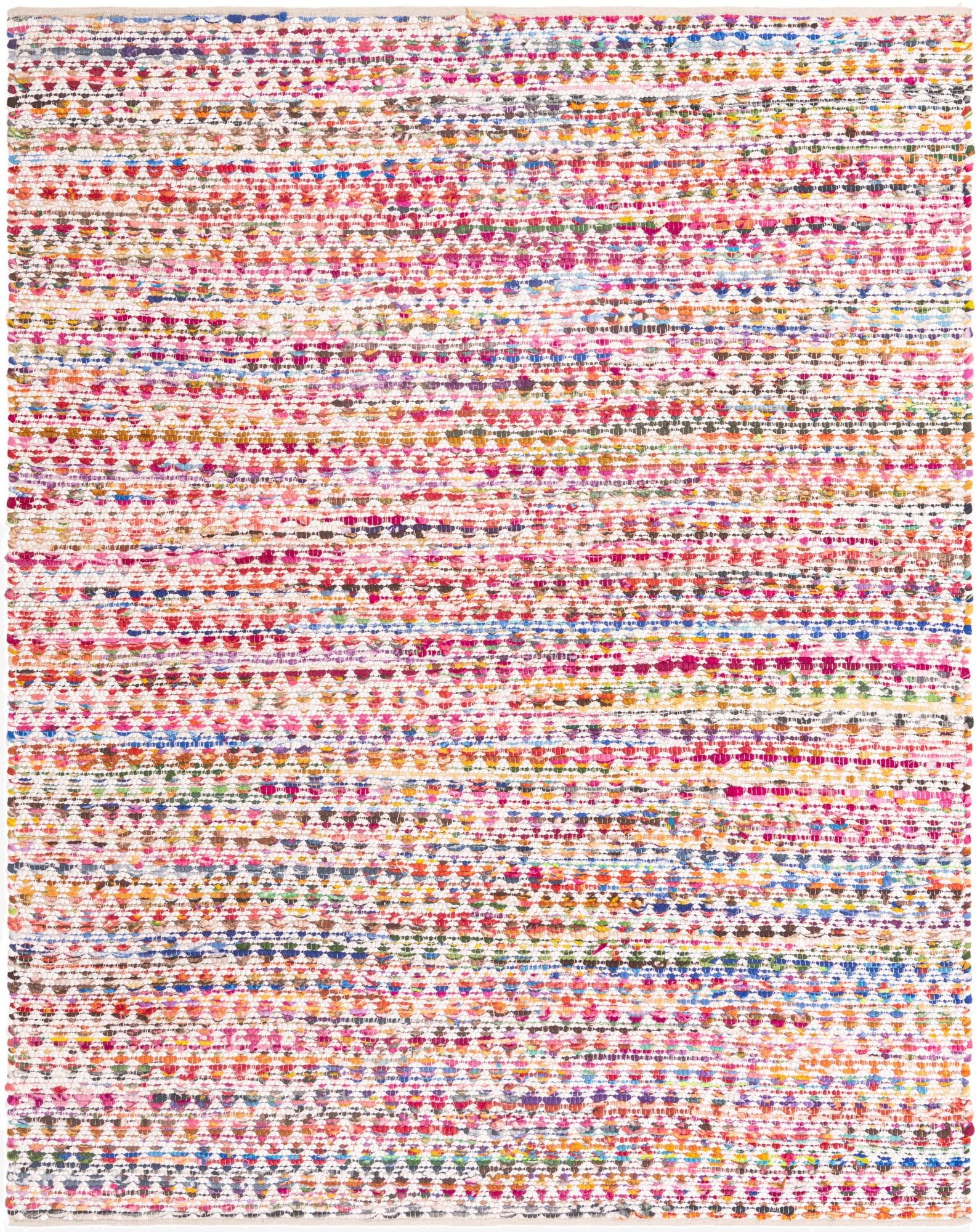  8' x 10'  Hand Woven Braided Chindi Rug