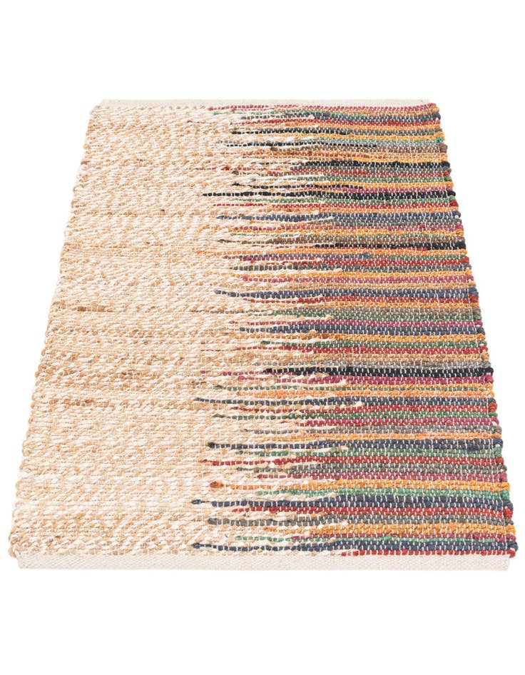 Detail image of  2' x 3'  Hand Braided Jute Rug