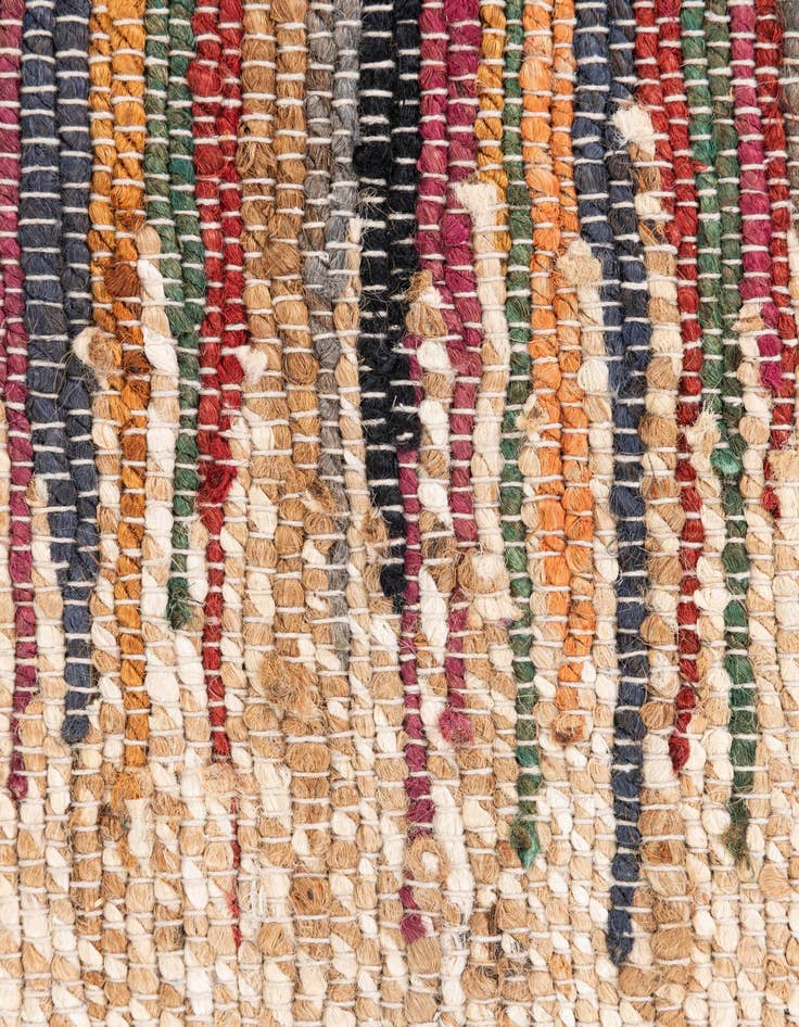 Detail image of  2' x 3'  Hand Braided Jute Rug