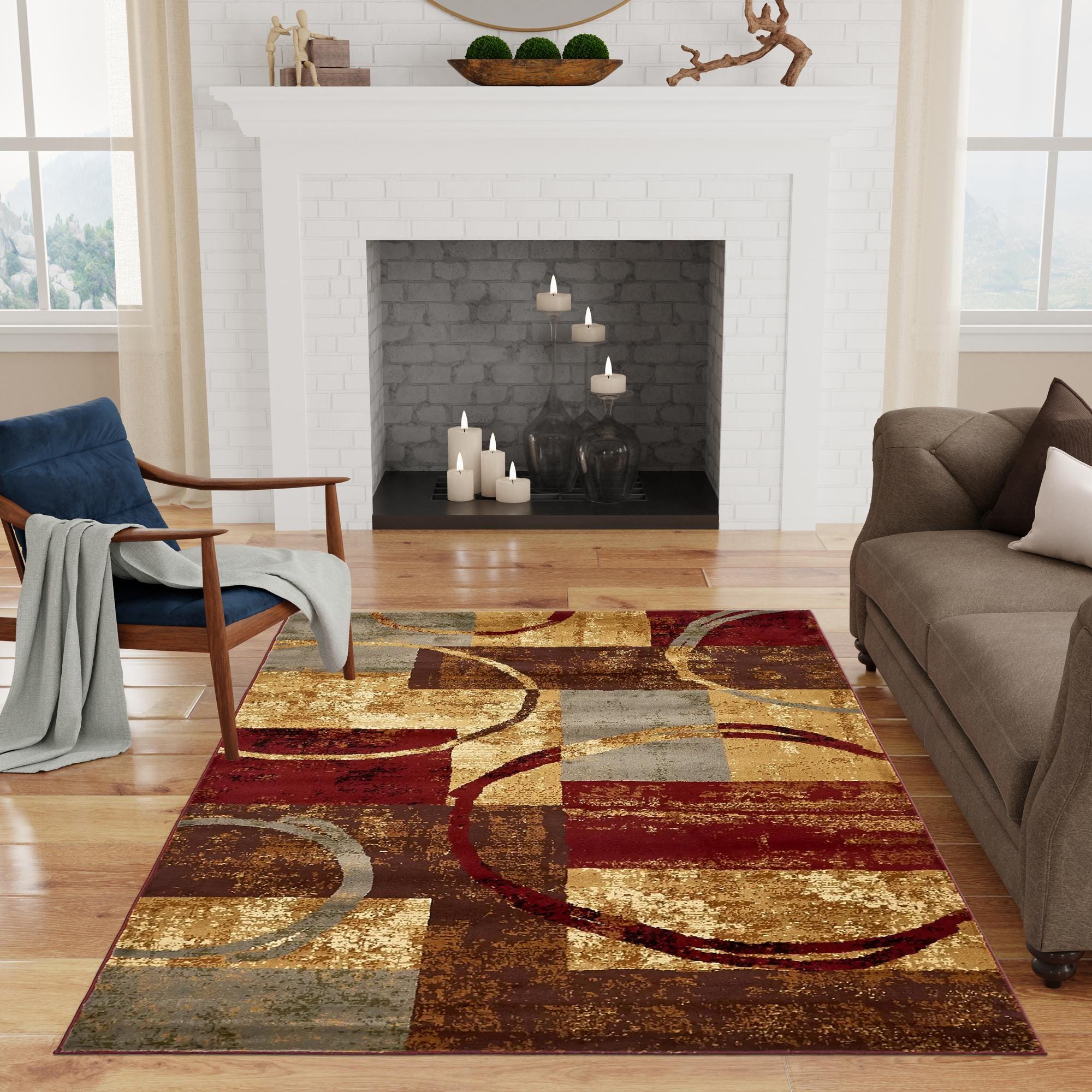 Multicolor 7' 10 x 10' Cafe Rug | Rugs.com