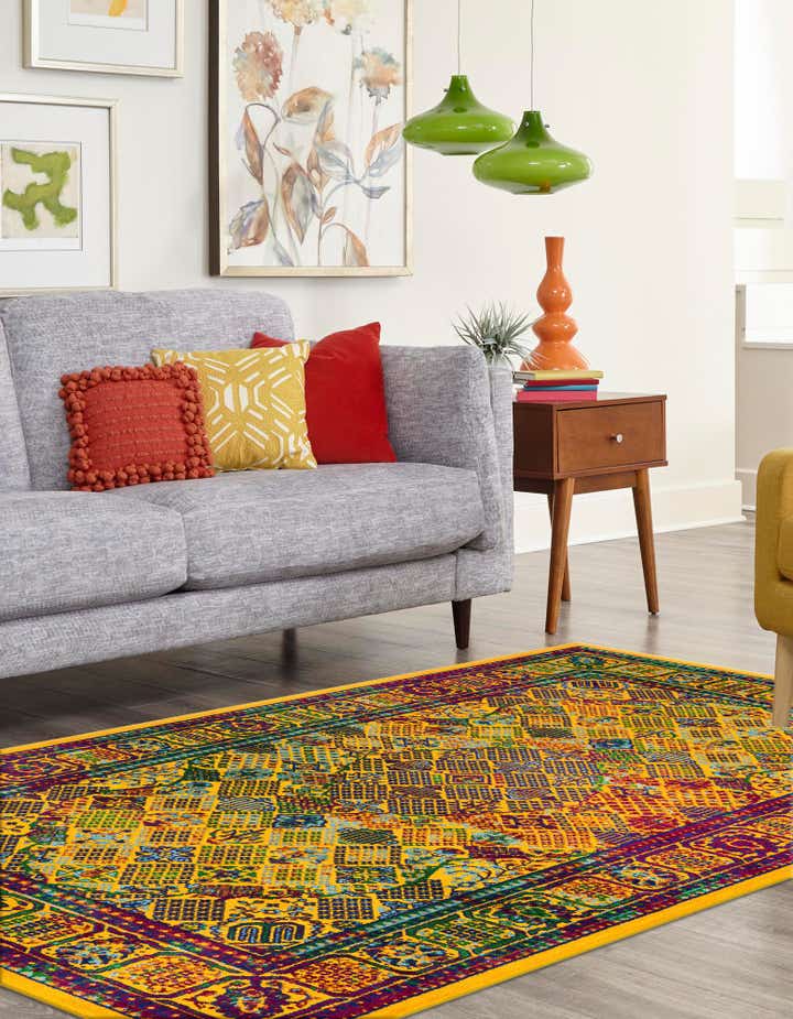 Multicolor 5' 3 x 8' Calypso Rug | Rugs.com