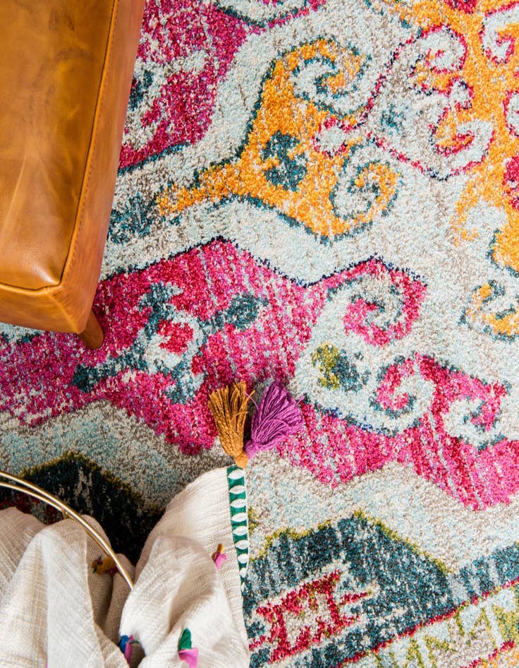 Detail image of  10' 6 x 16' 5  Washable Carnevale Rug