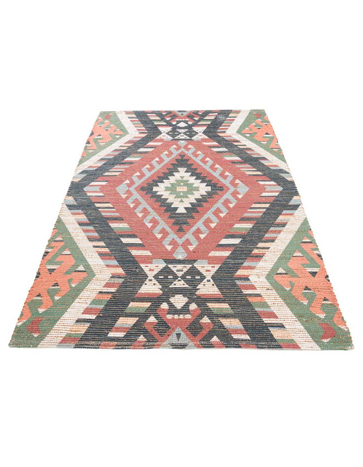 Detail image of  4' x 6'  Hand Woven Chenille Jute Rug