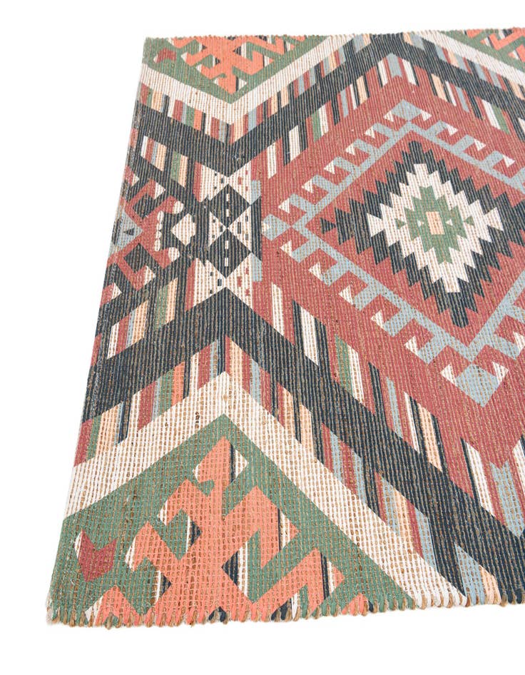 Detail image of  4' x 6'  Hand Woven Chenille Jute Rug