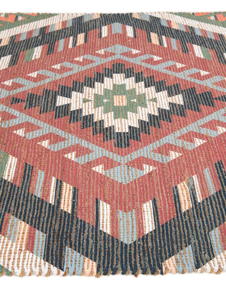 Detail image of  4' x 6'  Hand Woven Chenille Jute Rug