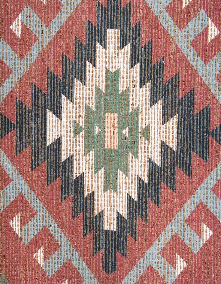 Detail image of  4' x 6'  Hand Woven Chenille Jute Rug