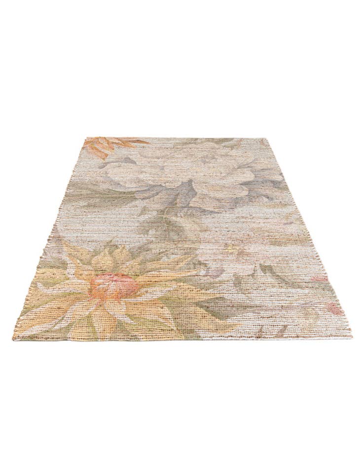 Detail image of  4' 1 x 6' Chenille Jute Rug