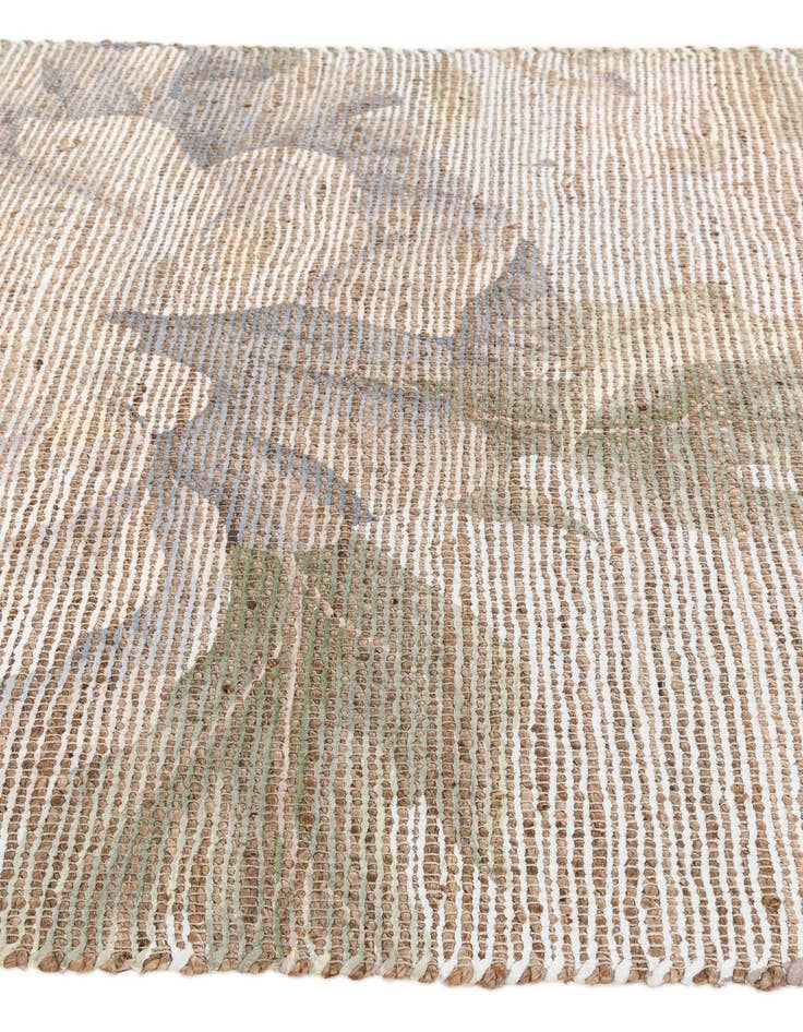 Detail image of  4' 1 x 6' Chenille Jute Rug