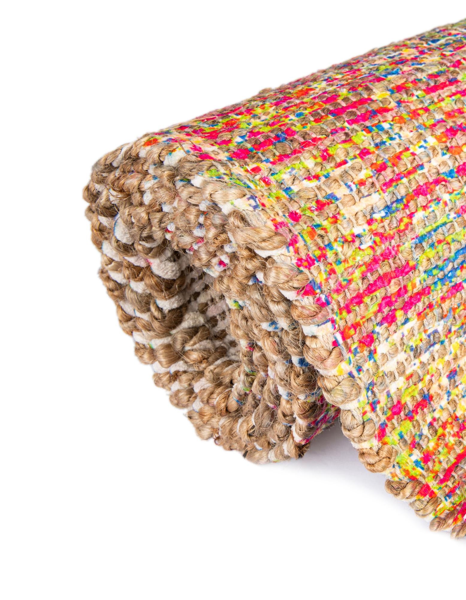 Multicolor 6' 1 x 9' Hand Woven Chenille Jute Rug | Rugs.com