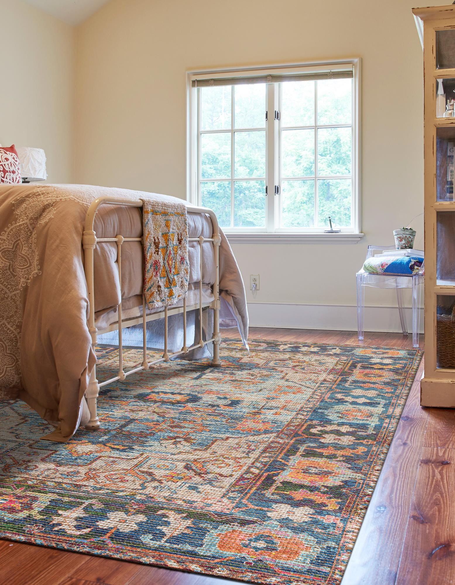 Multicolor 5' 1 x 8' Hand Woven Chenille Jute Rug | Rugs.com