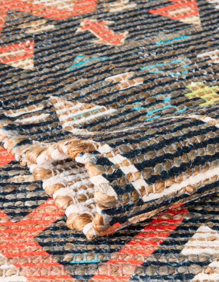 Detail image of  4' 1 x 6' 1 Chenille Jute Rug