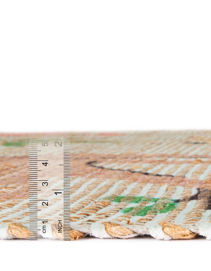 Detail image of  5' 1 x 8'  Hand Woven Chenille Jute Rug