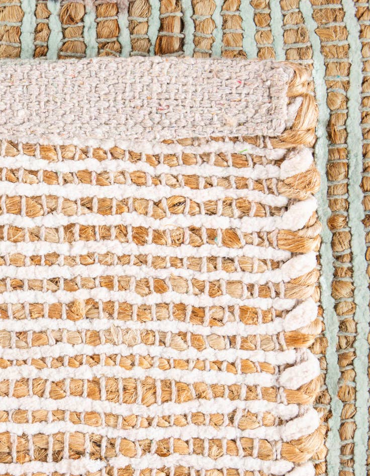 Detail image of  5' 1 x 8'  Hand Woven Chenille Jute Rug