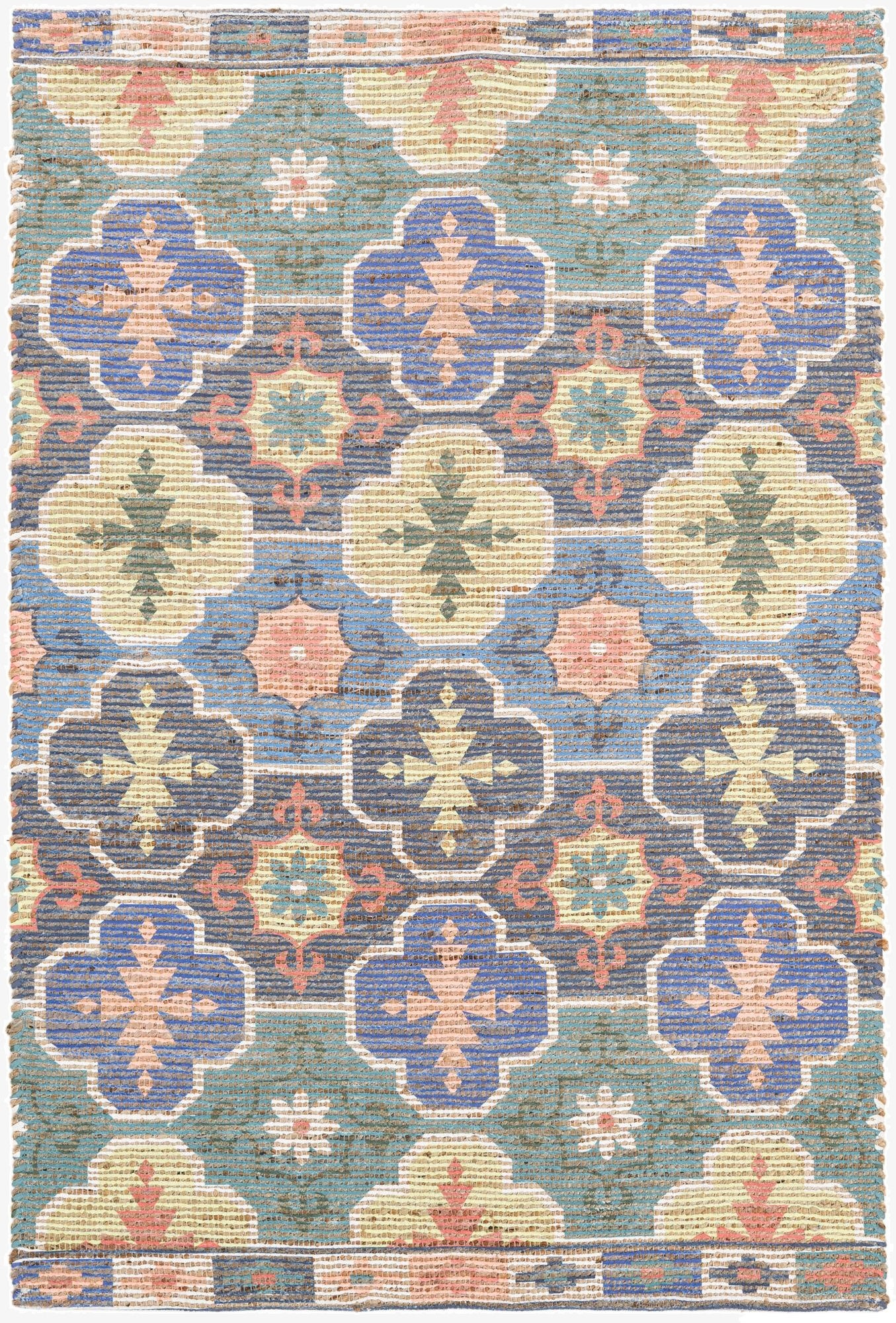  4' x 6'  Hand Woven Chenille Jute Rug