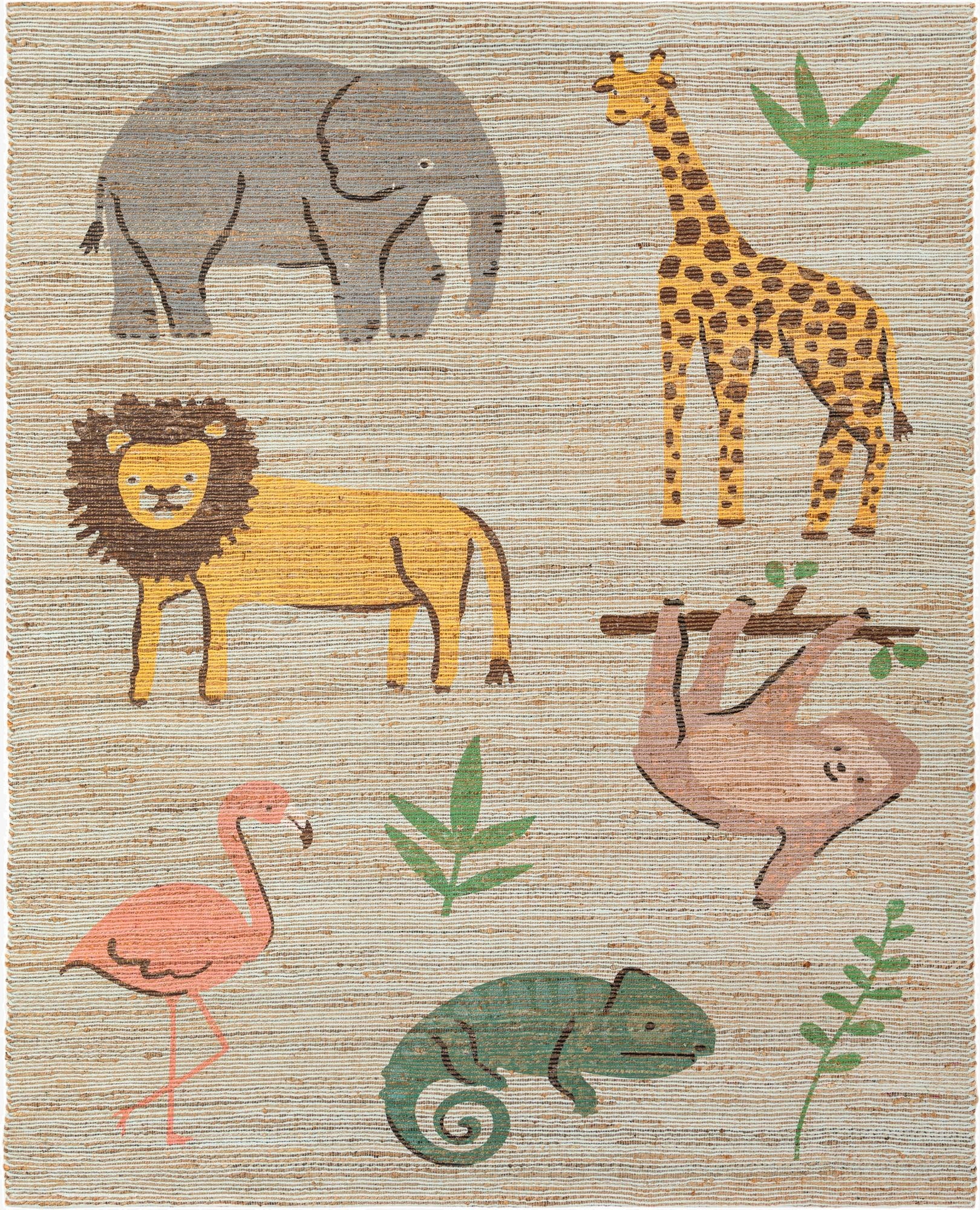  7' 10 x 10'  Hand Woven Chenille Jute Rug