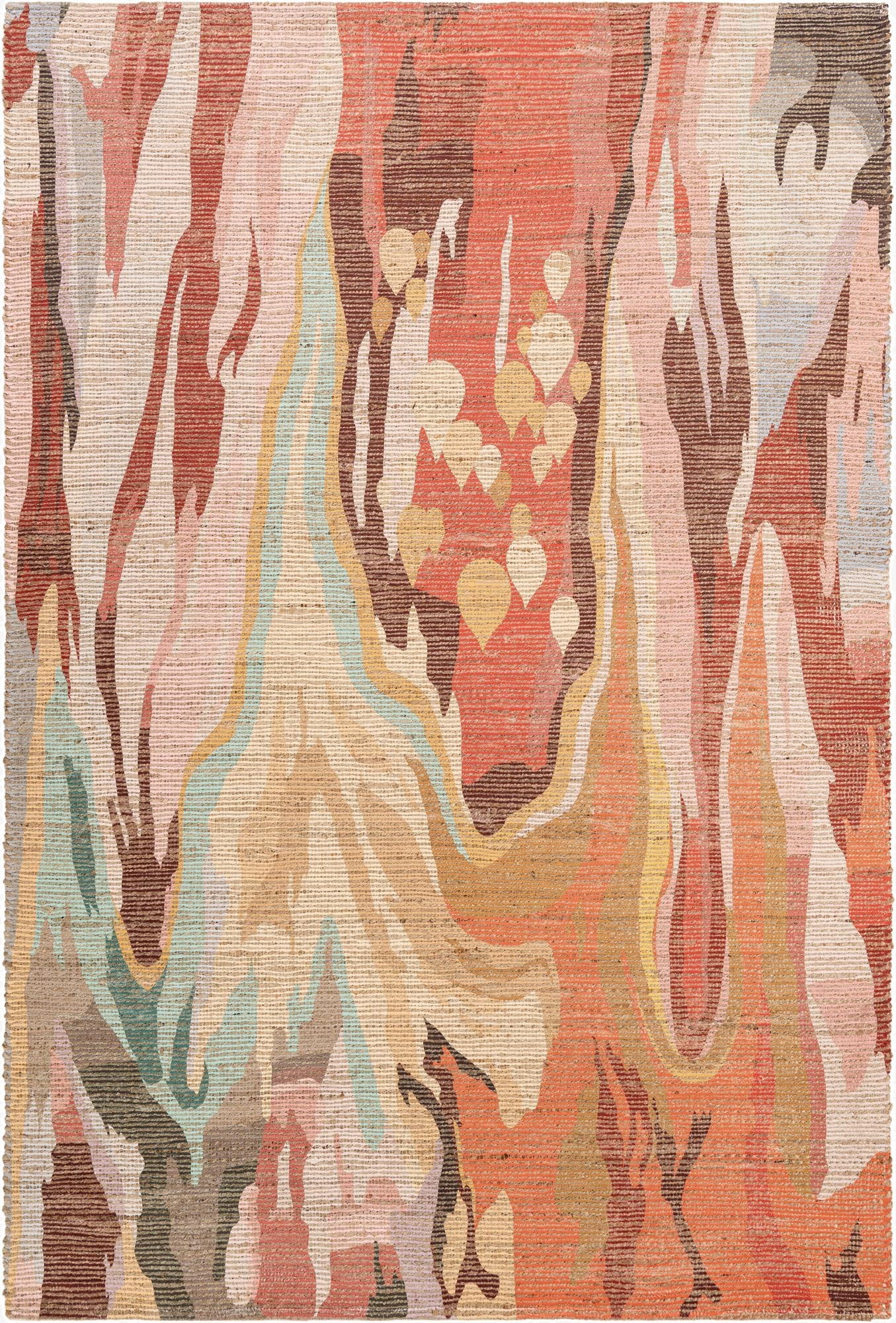  6' 1 x 9' Chenille Jute Rug