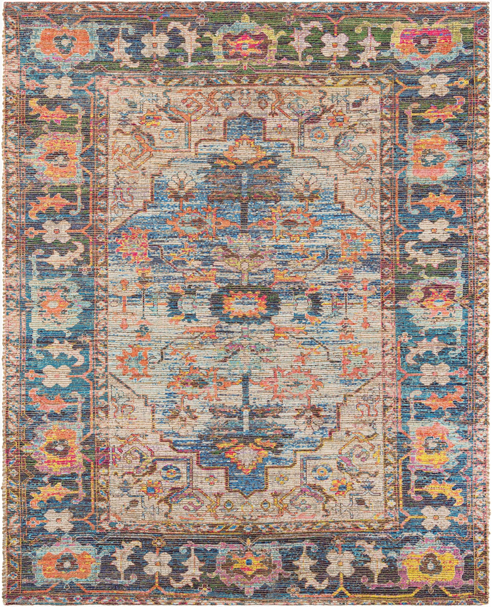  7' 10 x 10'  Hand Woven Chenille Jute Rug