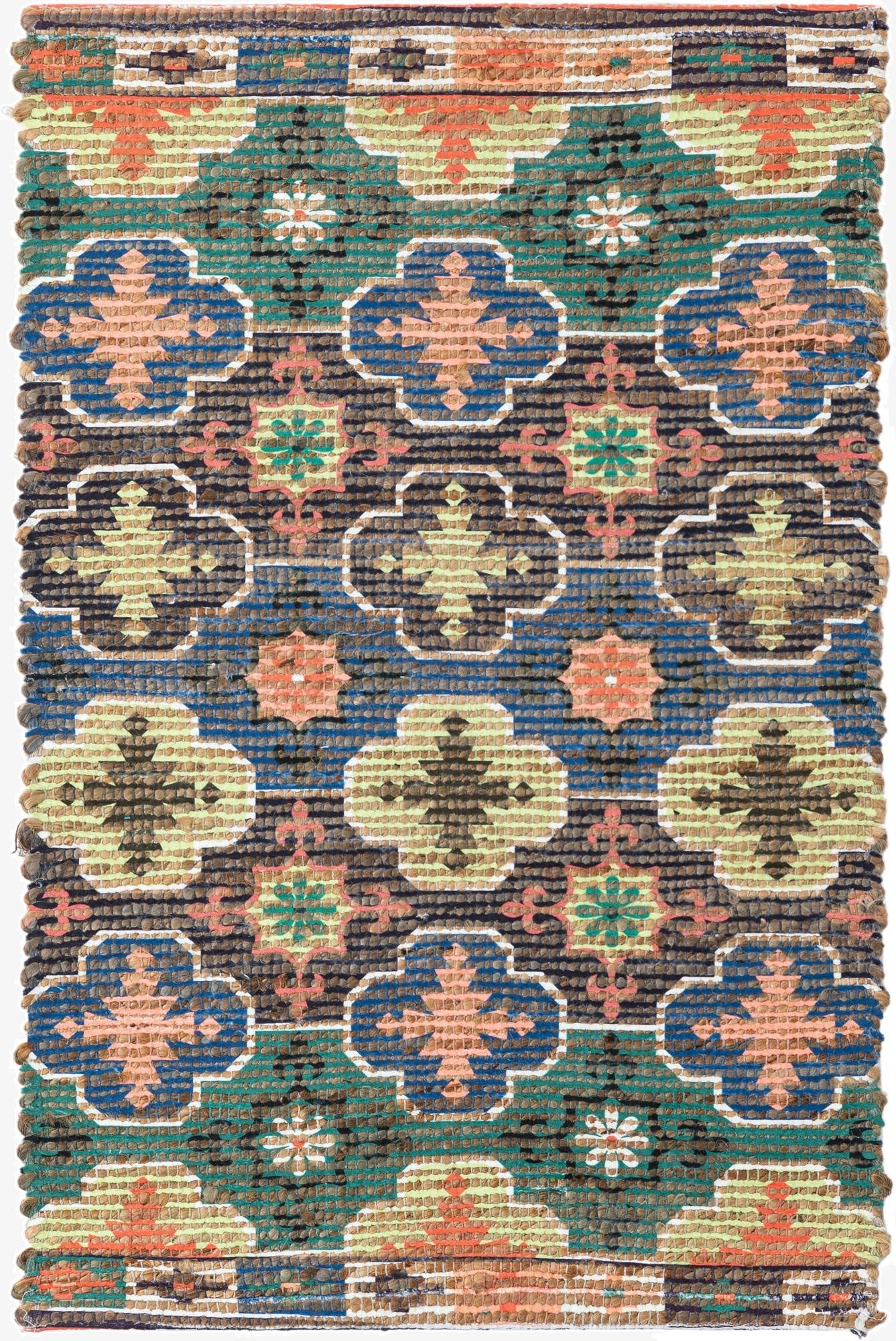  2' x 3' 1 Chenille Jute Rug