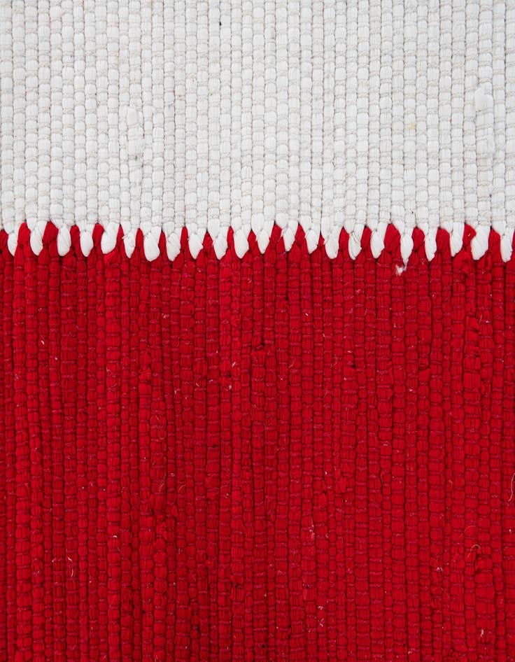 Detail image of  3' x 4' 9  Hand Woven Chindi Cotton Rug