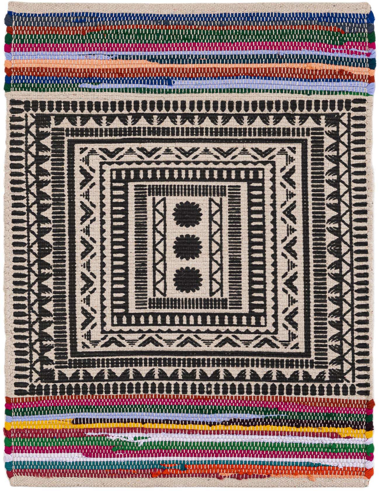 Primary image  2' x 3' 1  Hand Braided Chindi Cotton Rug