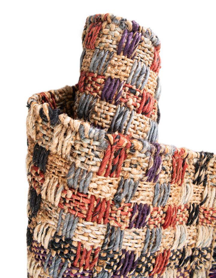 Multicolor 7' 10 x 10' Hand Woven Chunky Jute Rug | Rugs.com