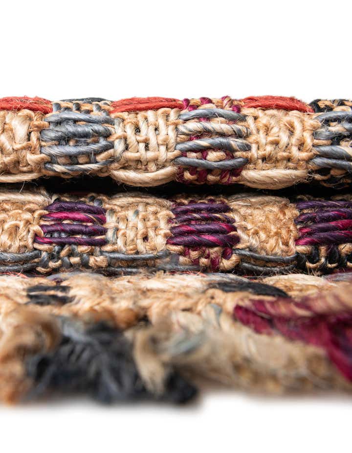 Multicolor 7' 10 x 10' Hand Woven Chunky Jute Rug | Rugs.com