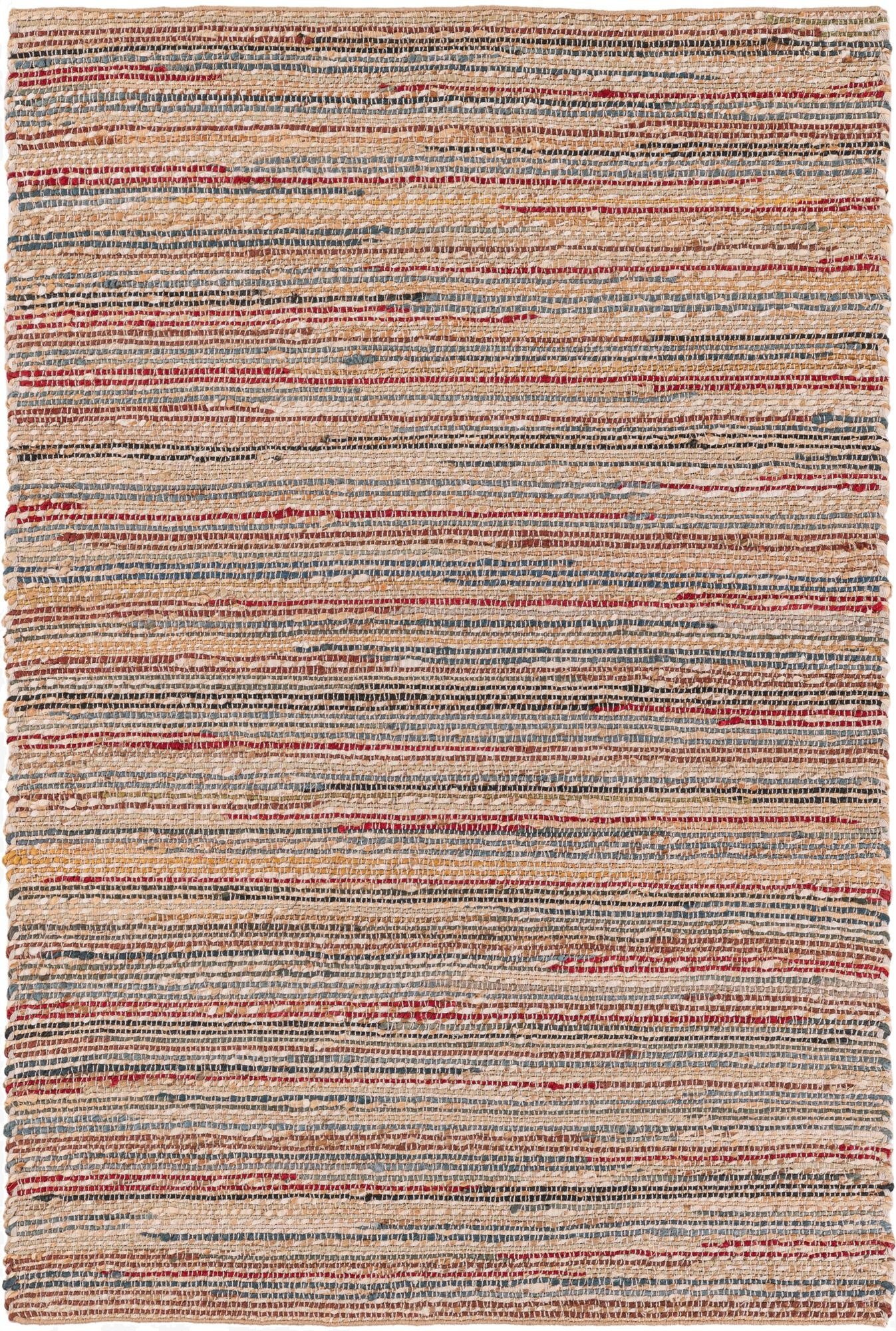  4' 1 x 6' 1  Hand Woven Chunky Jute Rug