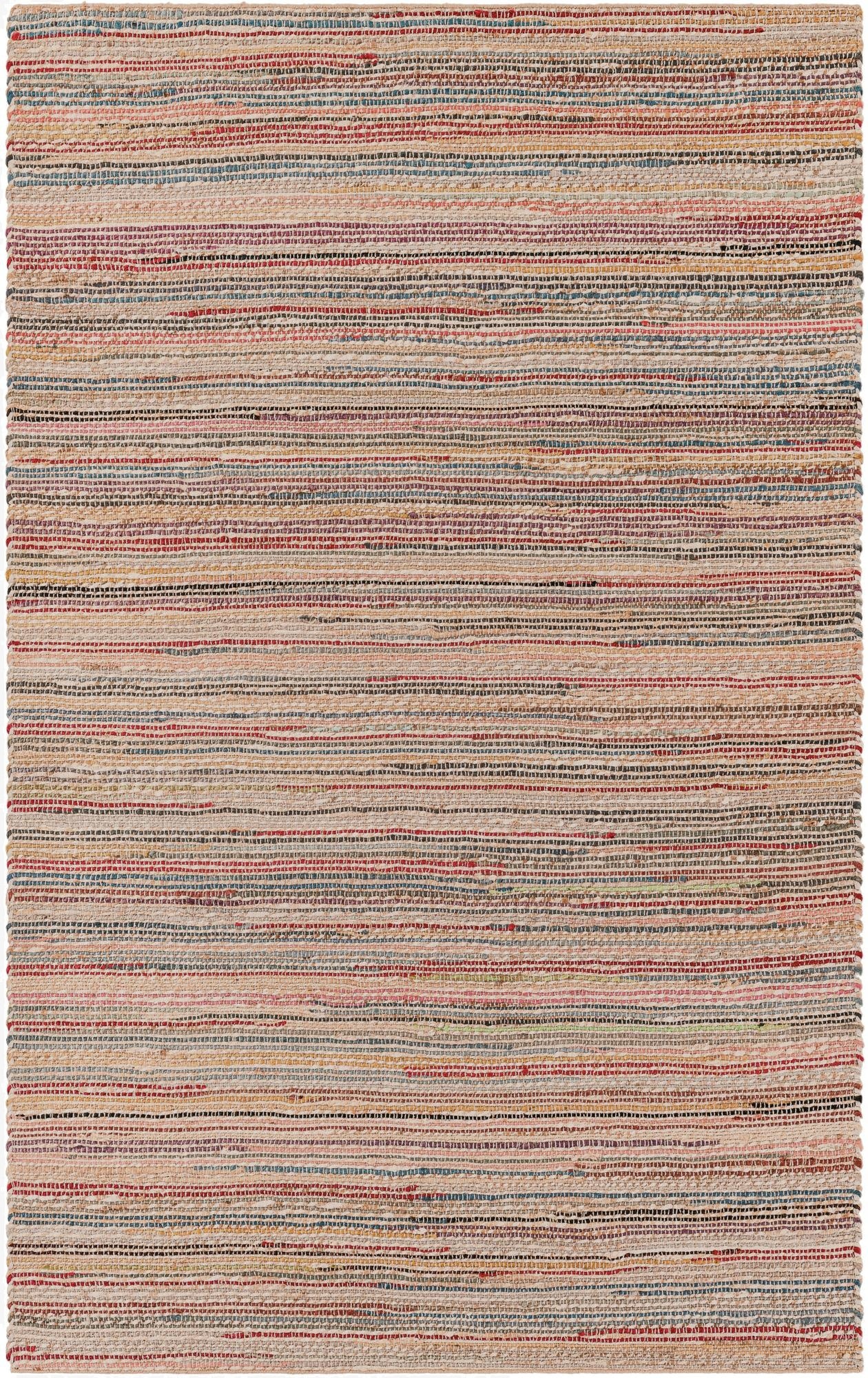 5' 1 x 8'  Hand Woven Chunky Jute Rug