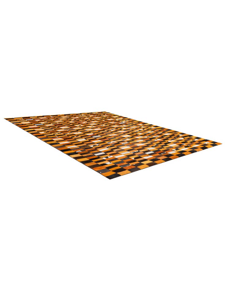 Detail image of  8' 1 x 10' Cowhide - Patchwork Rug