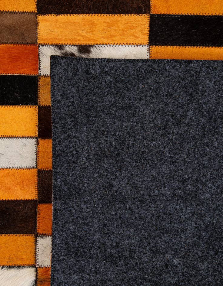 Detail image of  8' 1 x 10' Cowhide - Patchwork Rug