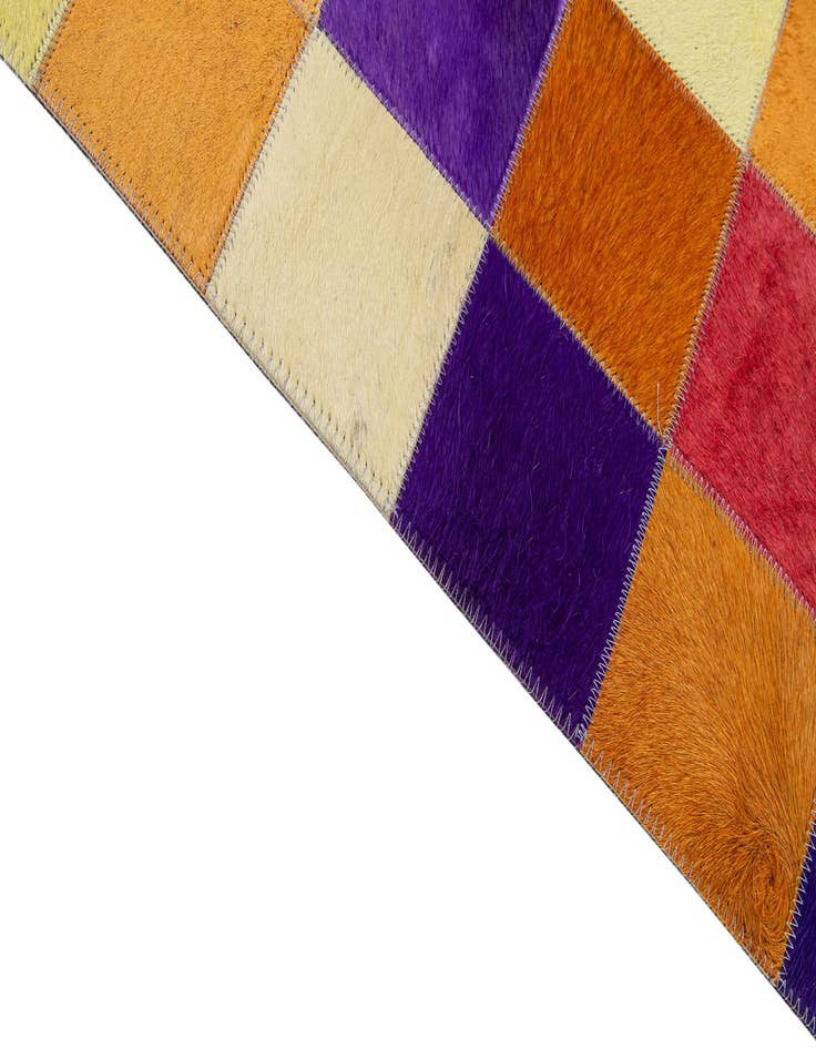 Detail image of  8' x 9' 11 Cowhide - Patchwork Rug