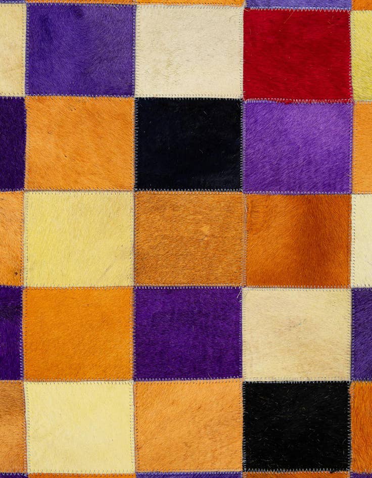 Detail image of  8' x 9' 11 Cowhide - Patchwork Rug