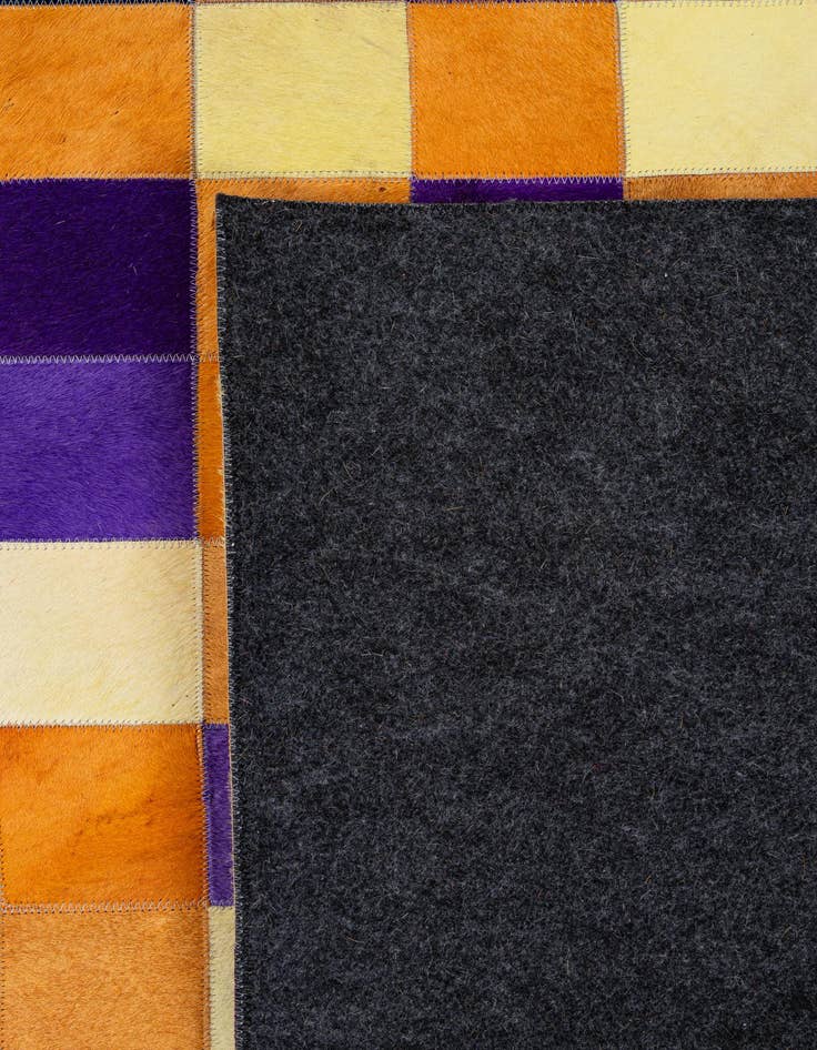 Detail image of  8' x 9' 11 Cowhide - Patchwork Rug
