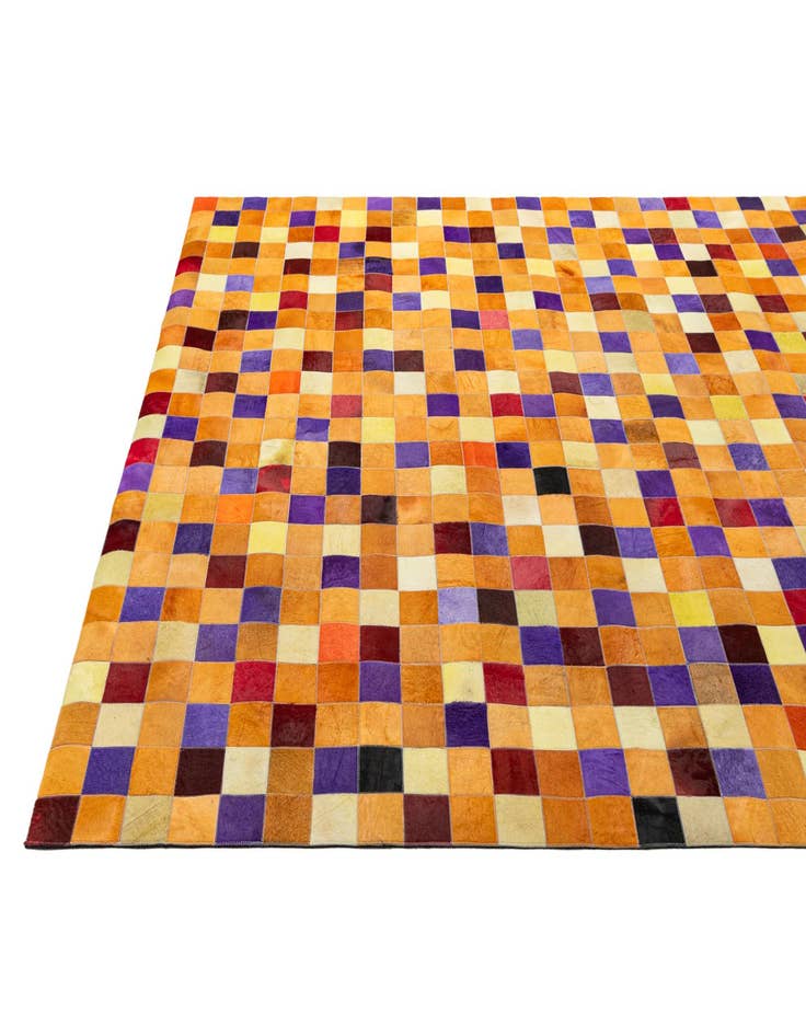 Detail image of  7' 11 x 9' 11 Cowhide - Patchwork Rug