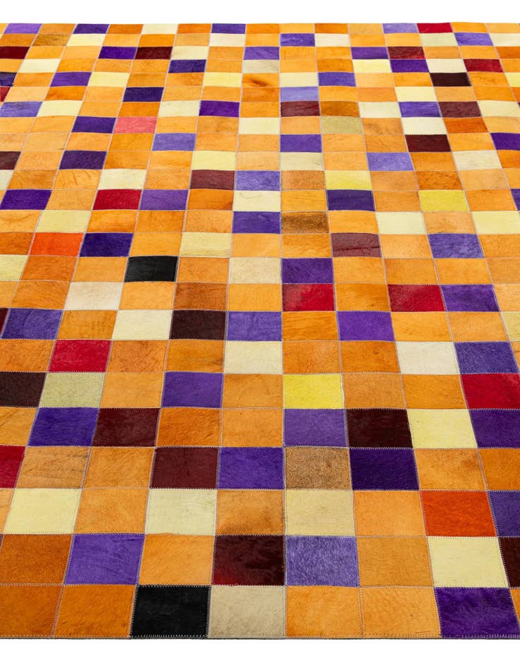 Detail image of  7' 11 x 9' 11 Cowhide - Patchwork Rug