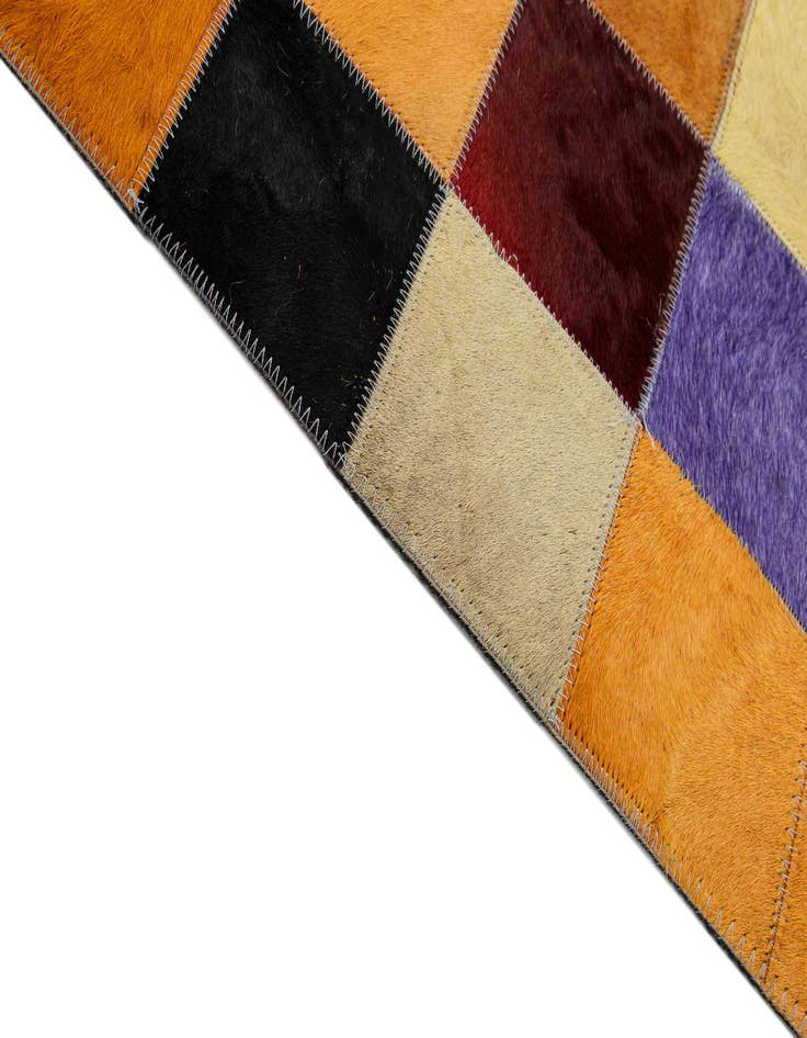 Detail image of  7' 11 x 9' 11 Cowhide - Patchwork Rug