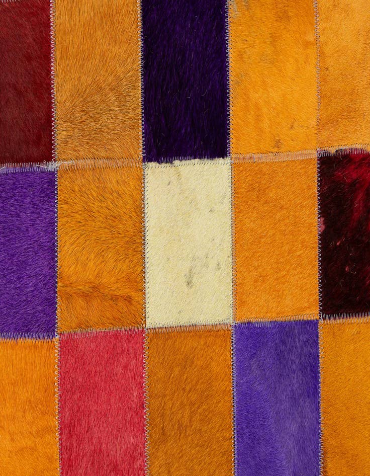 Detail image of  8' x 9' 11 Cowhide - Patchwork Rug