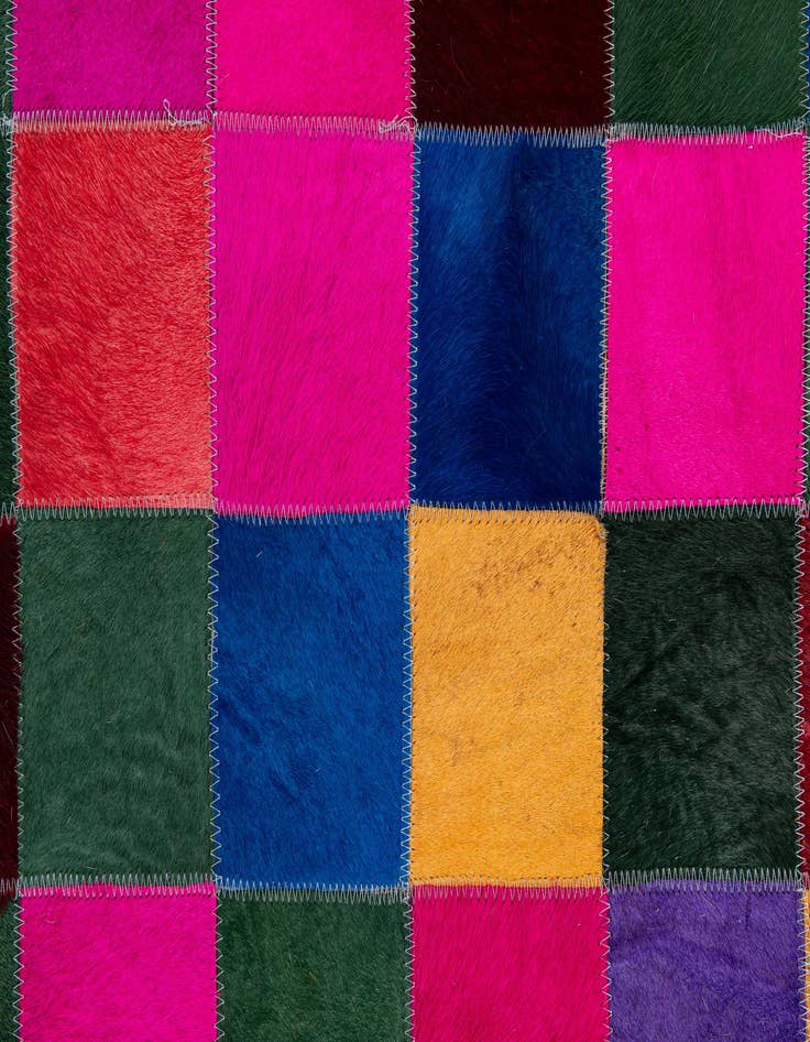 Detail image of  7' 11 x 9' 10 Cowhide - Patchwork Rug