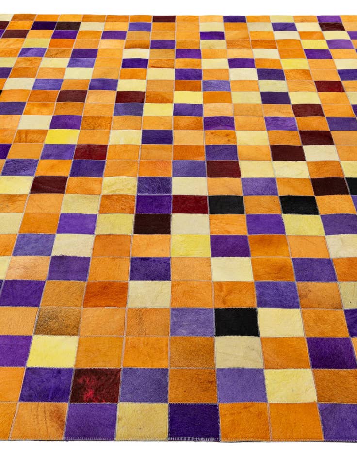 Detail image of  7' 11 x 9' 10 Cowhide - Patchwork Rug