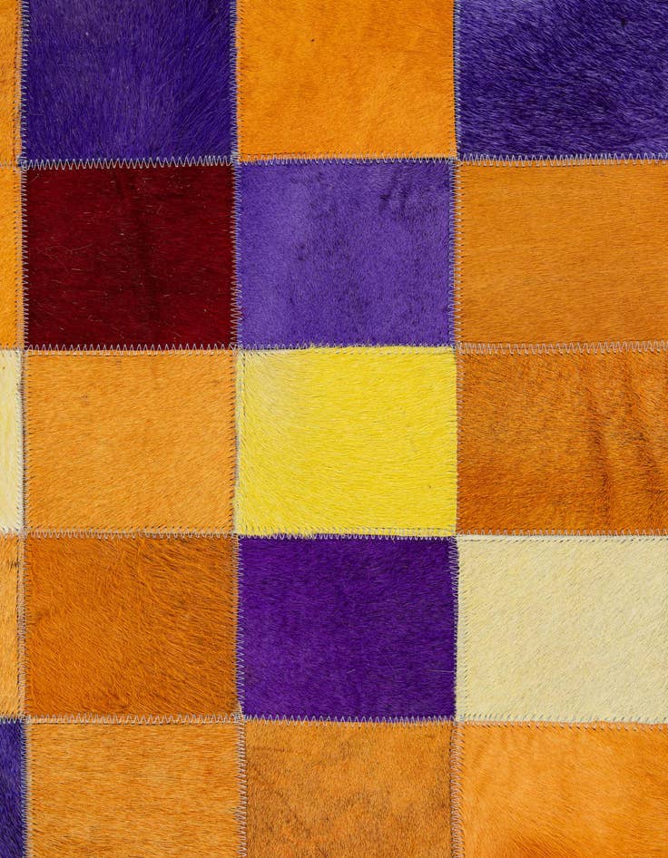 Detail image of  7' 11 x 9' 10 Cowhide - Patchwork Rug