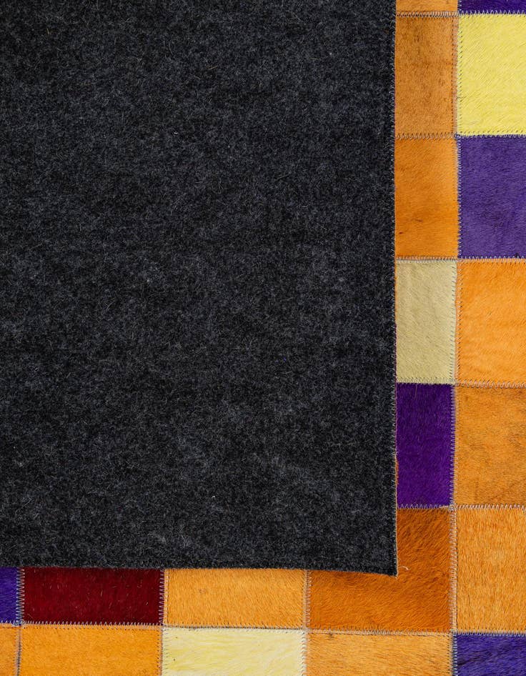 Detail image of  7' 11 x 9' 10 Cowhide - Patchwork Rug