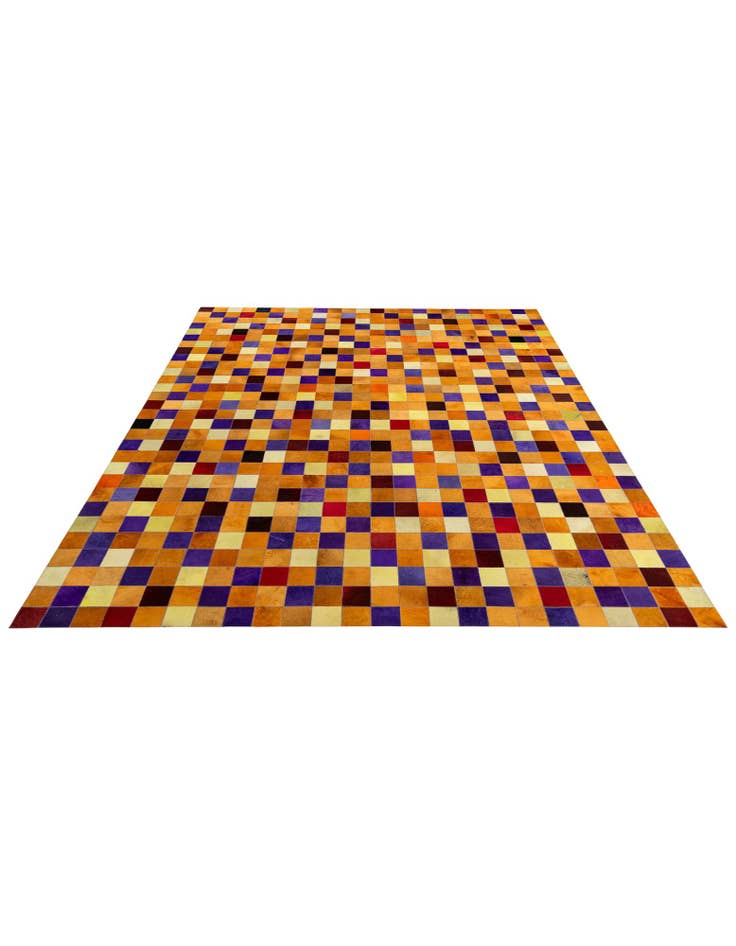 Detail image of  8' x 9' 11 Cowhide - Patchwork Rug