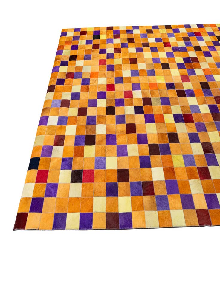 Detail image of  8' x 9' 11 Cowhide - Patchwork Rug