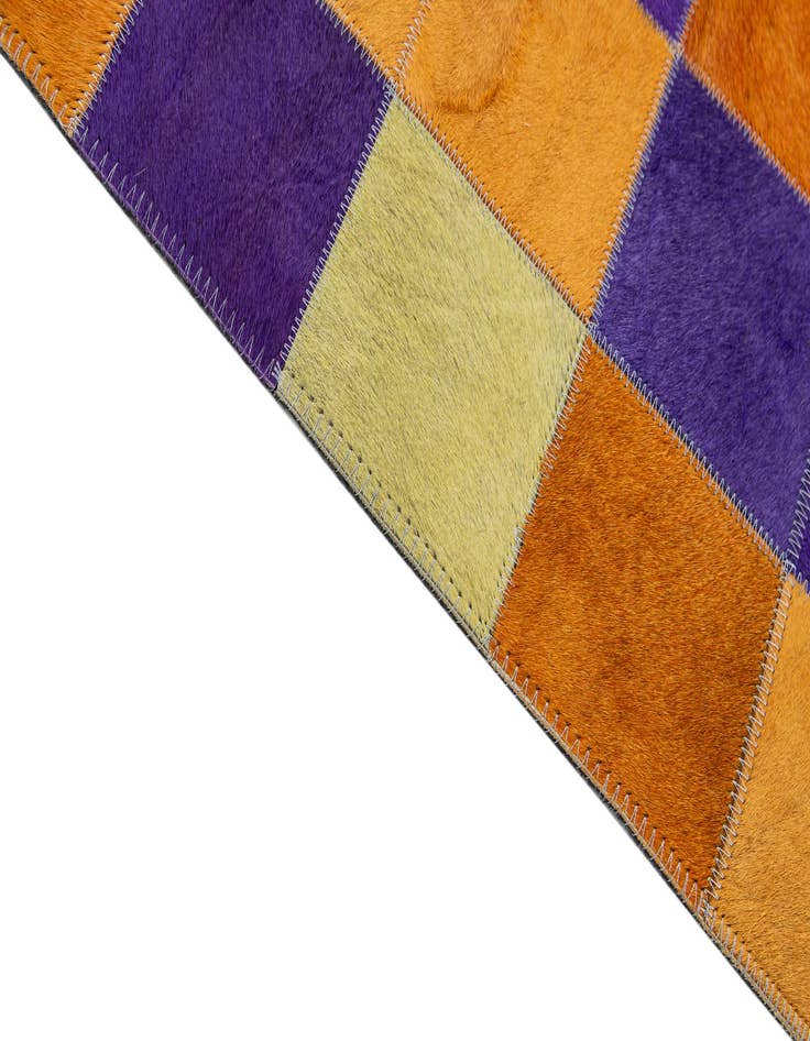 Detail image of  8' x 9' 11 Cowhide - Patchwork Rug