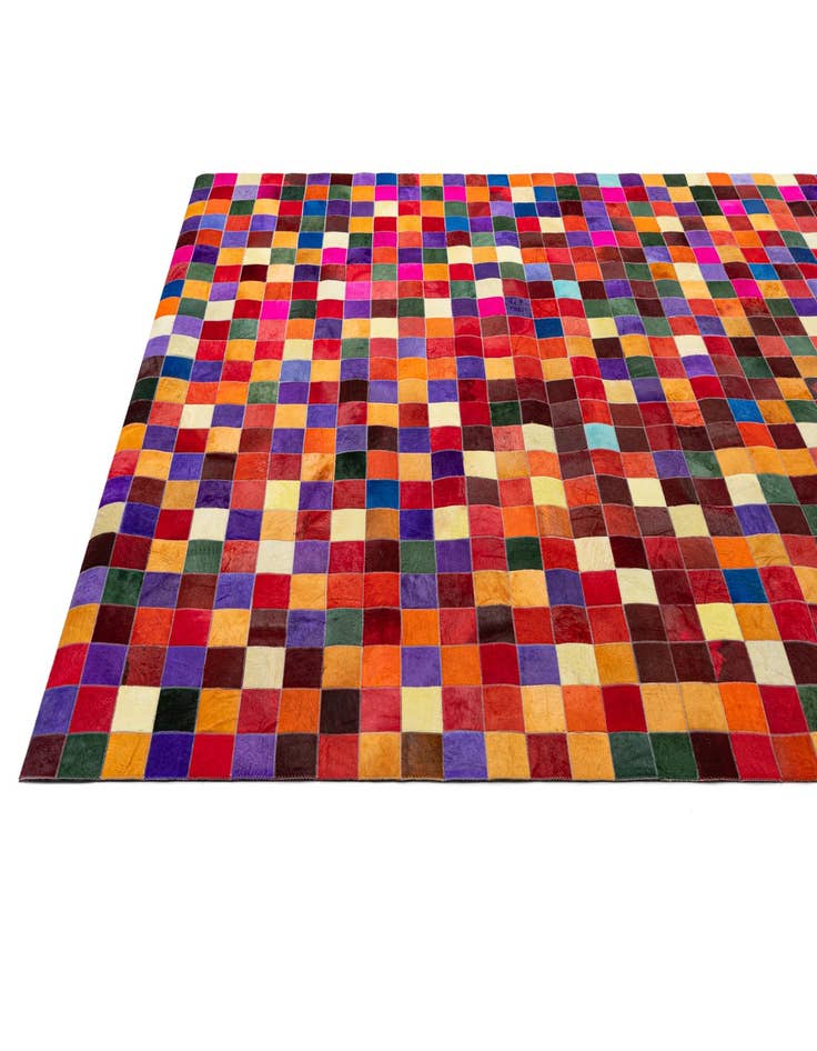 Detail image of  7' 11 x 9' 10 Cowhide - Patchwork Rug