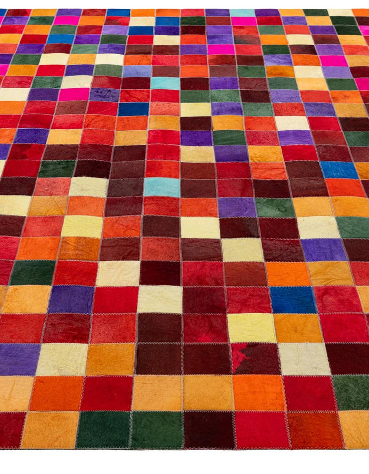 Detail image of  7' 11 x 9' 10 Cowhide - Patchwork Rug