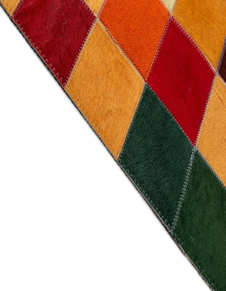 Detail image of  7' 11 x 9' 10 Cowhide - Patchwork Rug