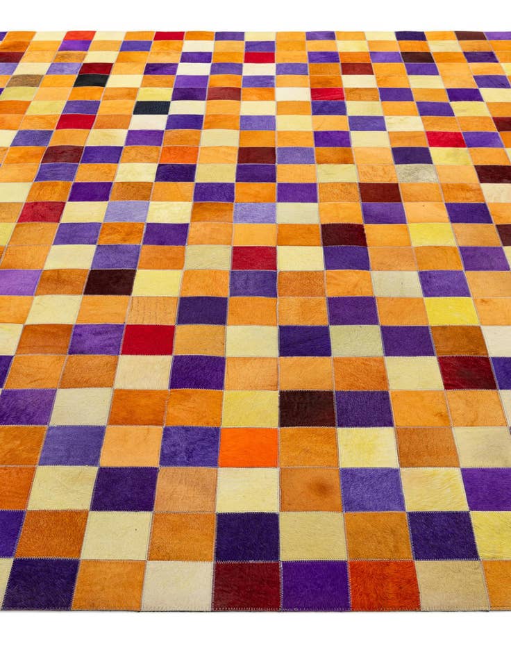 Detail image of  8' x 9' 11 Cowhide - Patchwork Rug