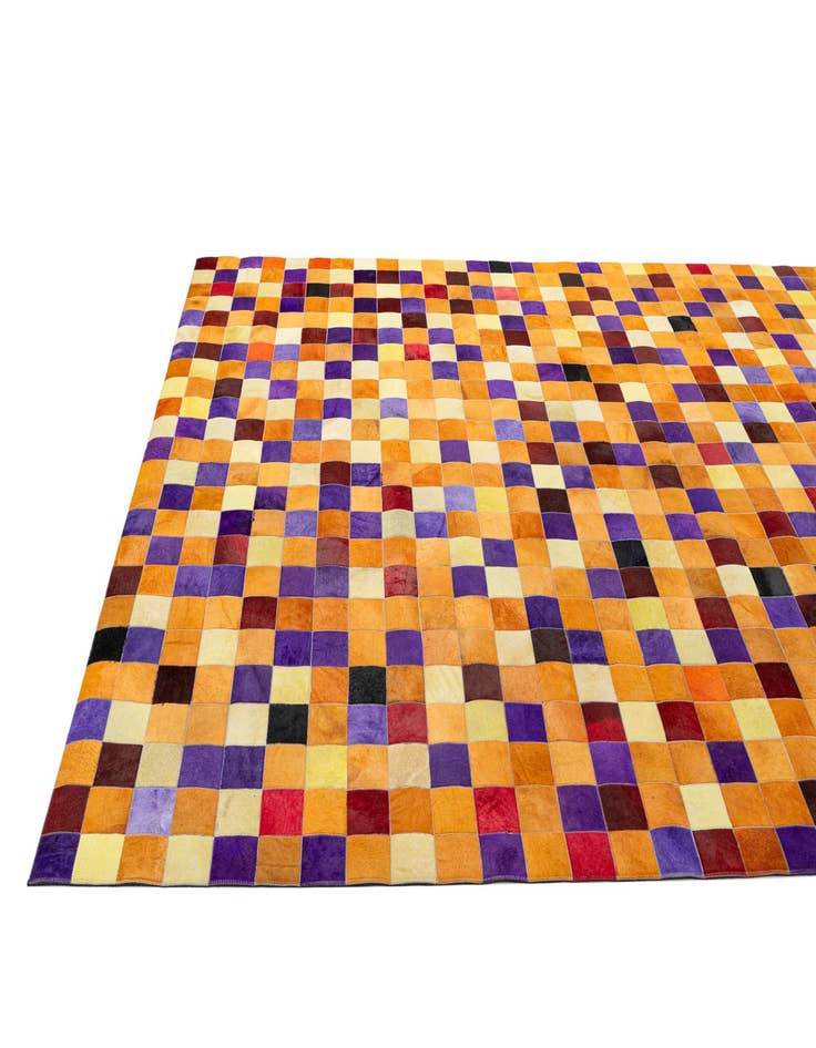 Detail image of  8' x 9' 11 Cowhide - Patchwork Rug